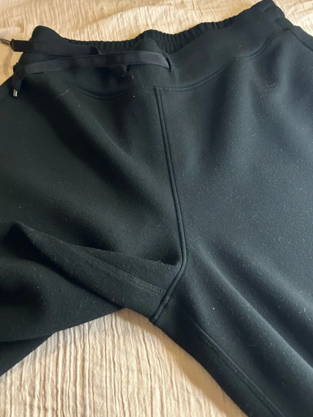 SPANX Black Wide-Leg Drawstring Pants size s/ch/p - Picture 9 of 12